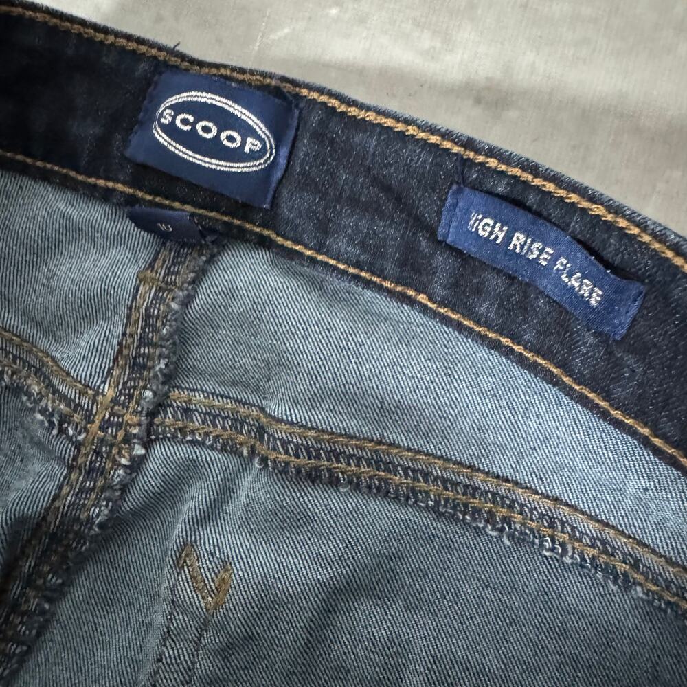 High Rise Flare Scoop Bootcut Womens Jeans Size: 10 - Picture 6 of 13